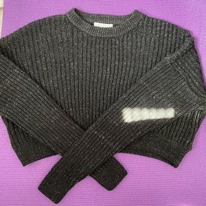 Urban Outfitters Black Cropped Sweater